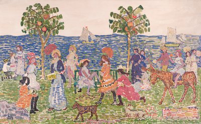 Promenade, 1914-15 von Maurice Brazil Prendergast